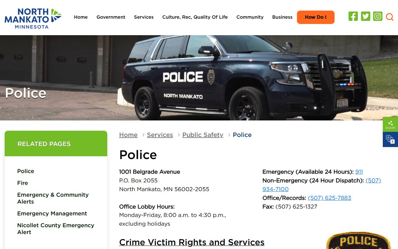 Blue Earth County court dockets North Mankato public safety source