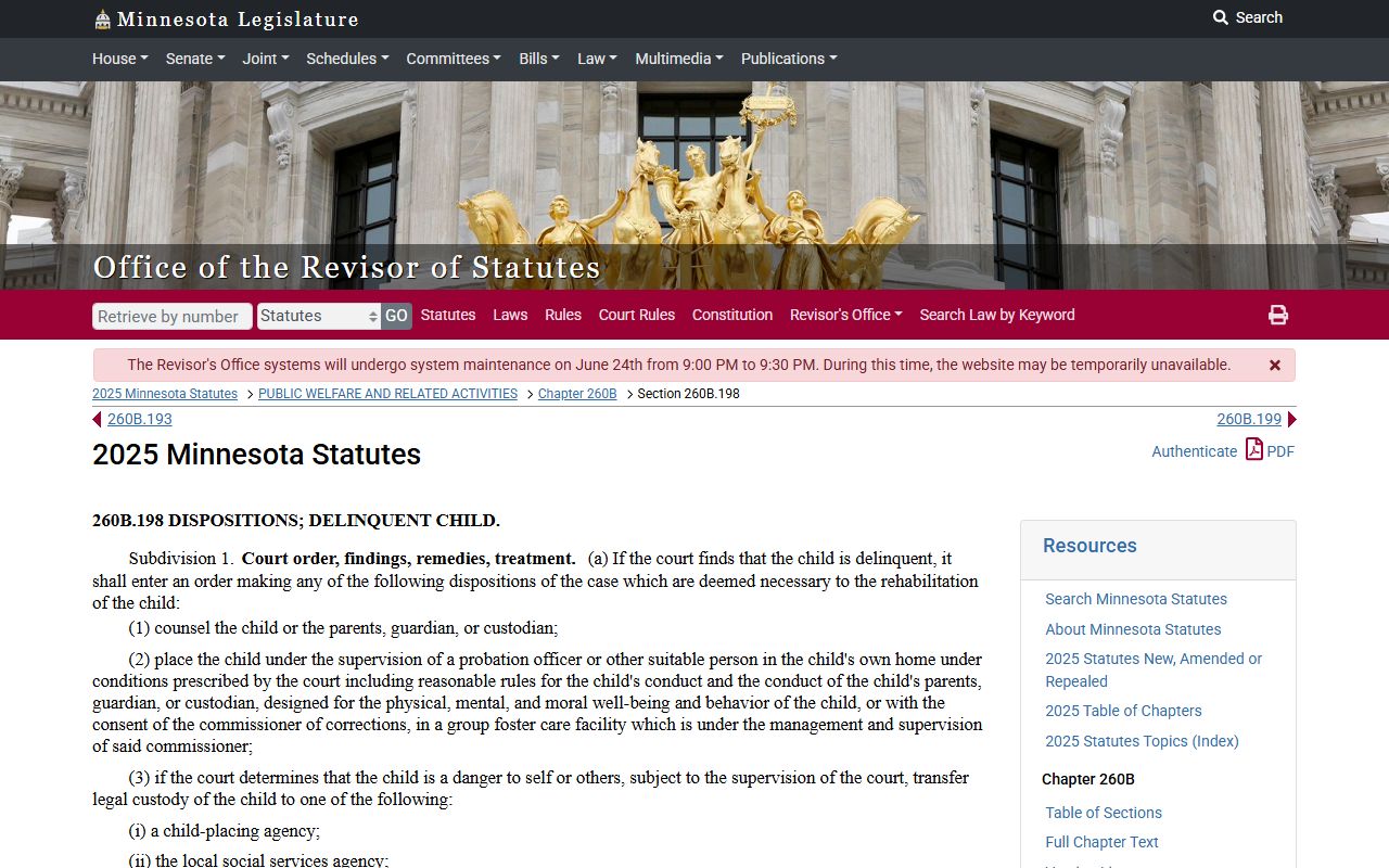 Blue Earth County criminal court records juvenile delinquency restriction context