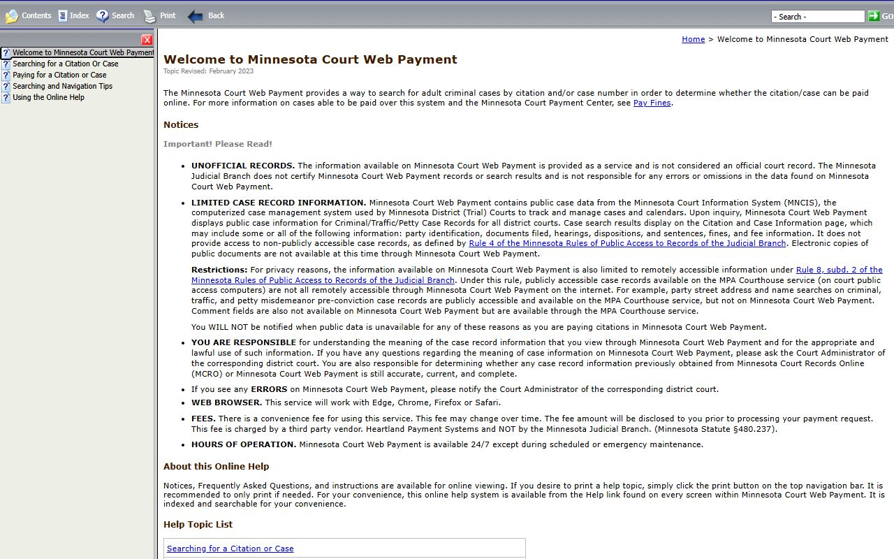 Blue Earth County probate records Court Web Payment help source
