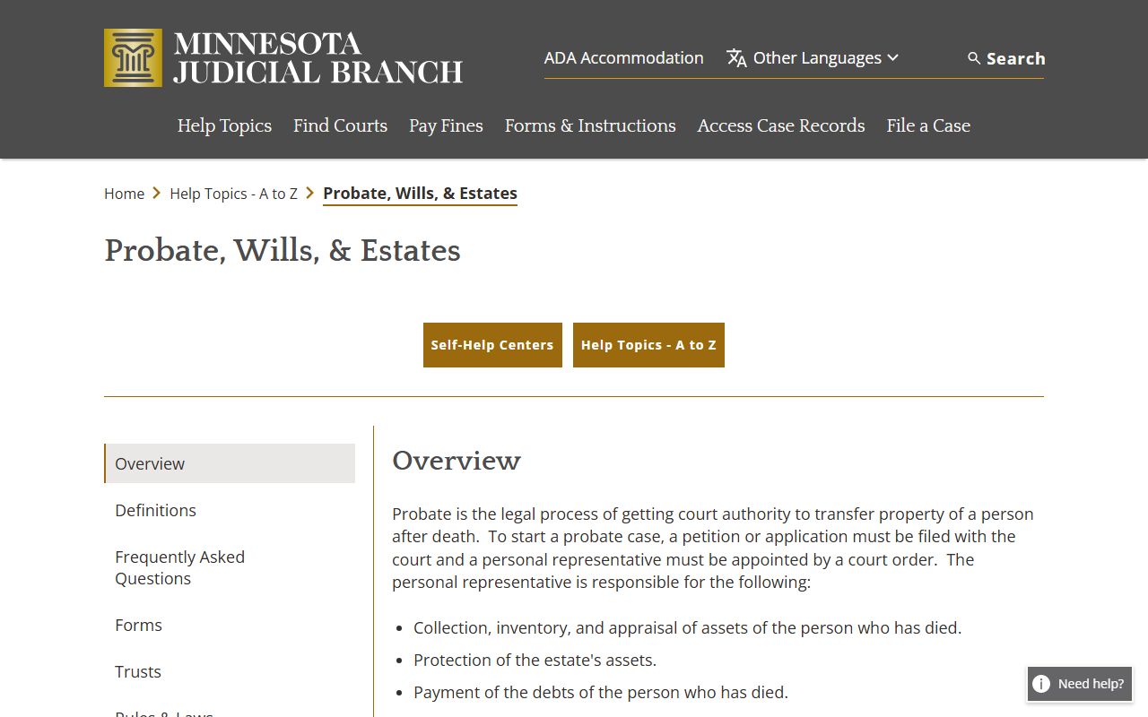 Blue Earth County probate records probate wills and estates overview